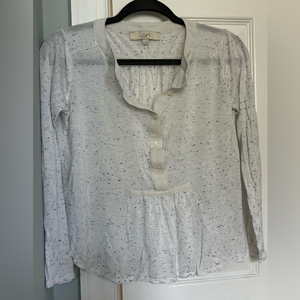 Loft speckled lightweight top